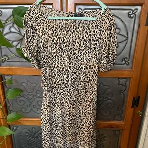 2/$10- OBEY- Leopard, Back Cut Out NEEDS REPAIR